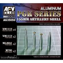 AFV-Club AG35056 - 1:35 155MM ARTILLERY SHELL PGK SERIES