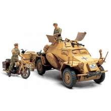 Tamiya 300035286 - 1:35 WWII SdKfz.222 Späh-Pz.Nord Afr.(3)