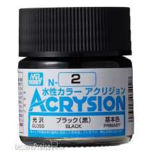 Mr Hobby - Gunze N-002 - Acrysion (10 ml) Black