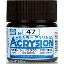 Mr Hobby - Gunze N-047 - Acrysion (10 ml) Red Brown