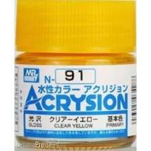 Mr Hobby - Gunze N-091 - Acrysion (10 ml) Clear Yellow