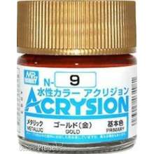 Mr Hobby - Gunze N-009 - Acrysion (10 ml) Gold