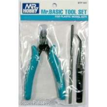 Mr Hobby - Gunze BTF-001 - Basic Tool Set(Nipper,Angled Tweezer,File)for Plastic ModelKits