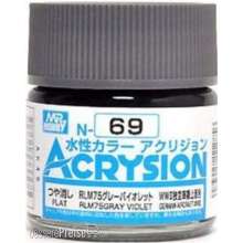 Mr Hobby - Gunze N-069 - Acrysion (10 ml) RLM75 Gray Violet