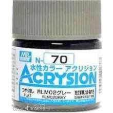 Mr Hobby - Gunze N-070 - Acrysion (10 ml) RLM02 Gray