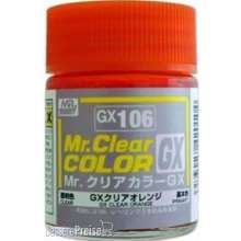 Mr Hobby - Gunze GX-106 - Mr. Clear Color GX (18 ml) Clear Orange