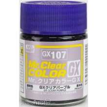 Mr Hobby - Gunze GX-107 - Mr. Clear Color GX (18 ml) Clear Purple