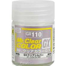 Mr Hobby - Gunze GX-110 - Mr. Clear Color GX (18 ml) Clear Silver