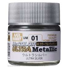 Mr Hobby - Gunze UM-01 - Mr Hobby -Gunze Mr. Color Ultra Metallic (10 ml) Ultra Silver