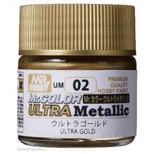 Mr Hobby - Gunze UM-02 - Mr Hobby -Gunze Mr. Color Ultra Metallic (10 ml) Ultra Gold