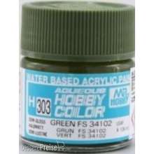 Mr Hobby - Gunze H-303 - Aqueous Hobby Colors (10 ml) Green FS 34102