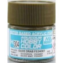 Mr Hobby - Gunze H-304 - Aqueous Hobby Colors (10 ml) Olive Drab FS 34067