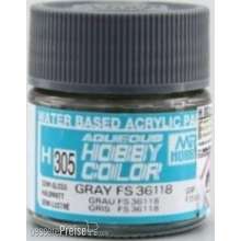 Mr Hobby - Gunze H-305 - Aqueous Hobby Colors (10 ml) Gray FS 36118