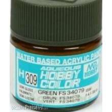 Mr Hobby - Gunze H-309 - Aqueous Hobby Colors (10 ml) Green FS 34079