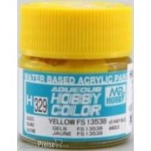 Mr Hobby - Gunze H-329 - Aqueous Hobby Colors (10 ml) Yellow FS 13538