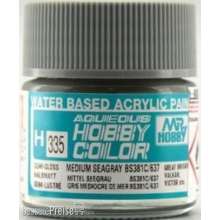 Mr Hobby - Gunze H-335 - Aqueous Hobby Colors (10 ml) Medium Seagray BS381C/637