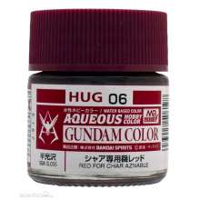 Mr Hobby - Gunze HUG-06 - Mr Hobby -Gunze AQUEOUS GUNDAM COLOR (10ml) RED FOR CHAR AZNABLE