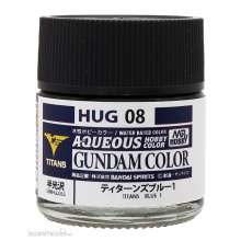 Mr Hobby - Gunze HUG-08 - Mr Hobby -Gunze AQUEOUS GUNDAM COLOR (10ml) TITANS BLUE 1