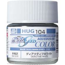 Mr Hobby - Gunze HUG-104 - Mr Hobby -Gunze AQUEOUS GUNDAM COLOR (10ml) DEACTIVE WHITE