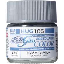 Mr Hobby - Gunze HUG-105 - Mr Hobby -Gunze AQUEOUS GUNDAM COLOR (10ml) DEACTIVE GRAY