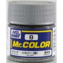 Mr Hobby - Gunze C-008 - Mr. Color (10 ml) Silver