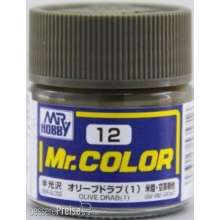 Mr Hobby - Gunze C-012 - Mr. Color (10 ml) Olive Drab (1)