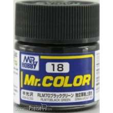 Mr Hobby - Gunze C-018 - Mr. Color (10 ml) RLM70 Black Green