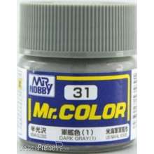 Mr Hobby - Gunze C-031 - Mr. Color (10 ml) Dark Gray (1)