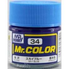 Mr Hobby - Gunze C-034 - Mr. Color (10 ml) Sky Blue