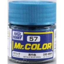 Mr Hobby - Gunze C-057 - Mr. Color (10 ml) Metallic Blue Green