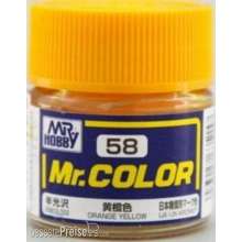 Mr Hobby - Gunze C-058 - Mr. Color (10 ml) Orange Yellow