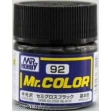 Mr Hobby - Gunze C-092 - Mr. Color (10 ml) Semi Gloss Black