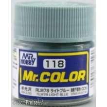 Mr Hobby - Gunze C-118 - Mr. Color (10 ml) RLM78 Light Blue