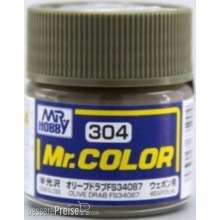 Mr Hobby - Gunze C-304 - Mr. Color (10 ml) Olive Drab FS34087