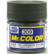 Mr Hobby - Gunze C-309 - Mr. Color (10 ml) Green FS34079