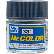 Mr Hobby - Gunze C-331 - Mr. Color (10 ml) Dark Seagray BS381C 638