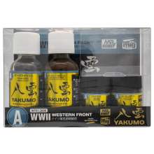 Mr Hobby - Gunze WY-01 - Mr Hobby -Gunze YAKUMO COLOR SET A WWII WESTERN FRONT