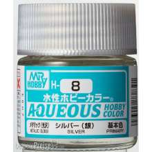 Mr Hobby - Gunze H-008 - Aqueous Hobby Colors (10 ml) Sliver