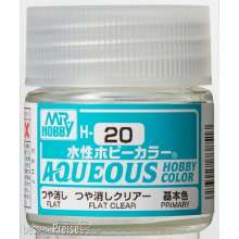 Mr Hobby - Gunze H-020 - Aqueous Hobby Colors (10 ml) Flat Clear