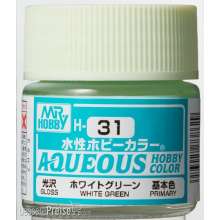 Mr Hobby - Gunze H-031 - Aqueous Hobby Colors (10 ml) White Green