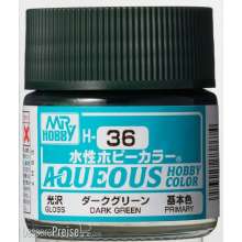 Mr Hobby - Gunze H-036 - Aqueous Hobby Colors (10 ml) Dark Green