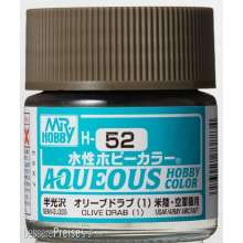 Mr Hobby - Gunze H-052 - Aqueous Hobby Colors (10 ml) Olive Drab (1)