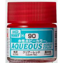 Mr Hobby - Gunze H-090 - Aqueous Hobby Colors (10 ml) Clear Red