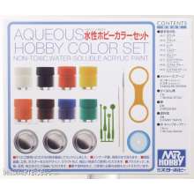 Mr Hobby - Gunze HS-30 - Aqueous Hobby Color Set (8 x 10ml)