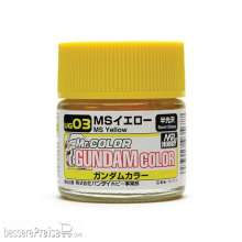 Mr Hobby - Gunze UG-03 - Gundam Color (10ml) MS Yellow