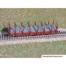 Modellbahn-Bachmann 3030705 - Schotter Granit für Roco, für den 2-achs. Rungenwagen Kbs (Art.- Nr. 46306 u.ä.) Größe: 142 x 29 mm