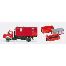 Preiser 31116 - HO Feuerw. Abrollk.m. 4 Cont.