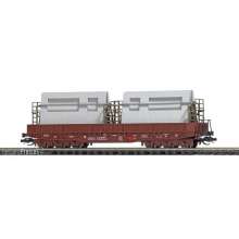 Busch 31172 - Flachwagen Samm 4818 DR Wohnungsbauplatten