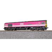 ESU 31289 - Diesellok H0, C77, 66587 ONE, Ep. VI, Vorbildzustand um 2020, pink, Sound+Rauch, DC/AC