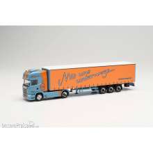 Herpa 314800 - Scania R `13 TL Lowliner-Gardinenplanen-Sattelzug ´MB Cargo´